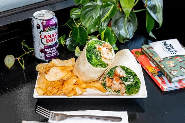 Buffalo Chick'n Caesar Wrap.