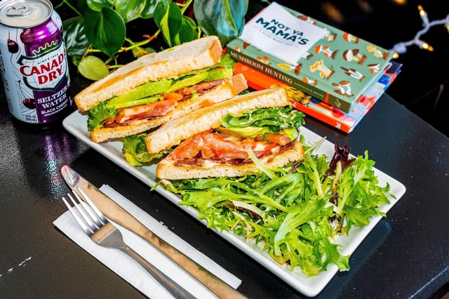 BLAT (Bacon Lettuce Avocado Tomato) Sandwich.