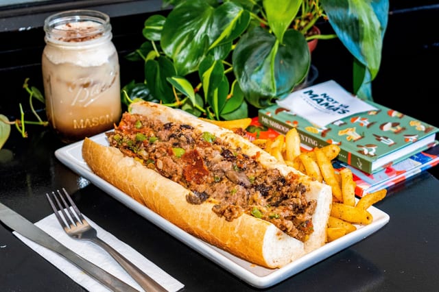 Steak Bomb Sandwich.