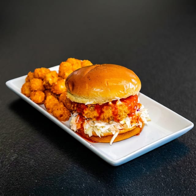 Buffalo Chick'n Sandwich.