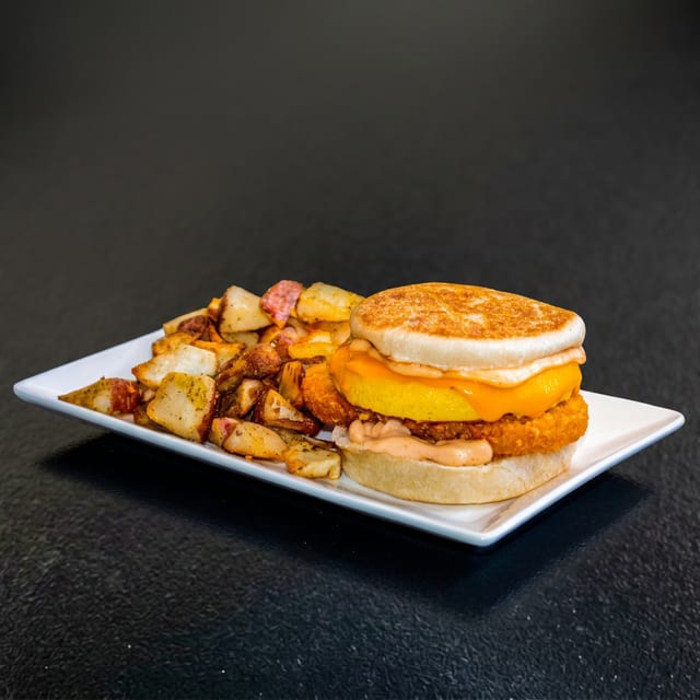 Egg N Cheese Breakfast Sandwich.